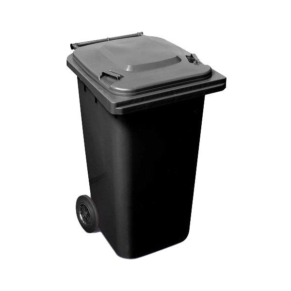240 Litre SABS Approved Wheelie Plastic Waste Yard Bin - Black