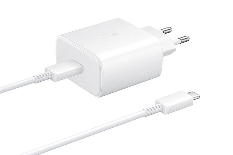 45w USB C Super Fast Travel Adapter Compatible with Samsung Supercharge 5A ( GD ) White