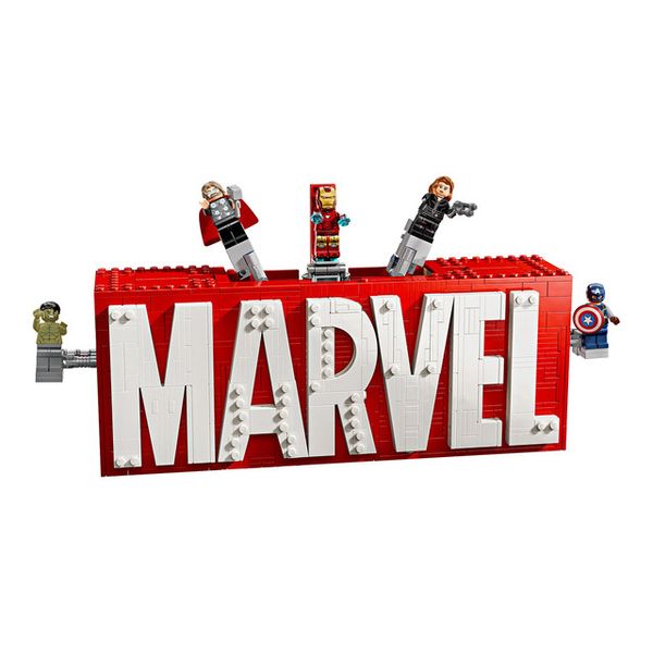 LEGO 76313 MARVEL Logo &amp; Minifigures Display Building Set (Parallel Import)