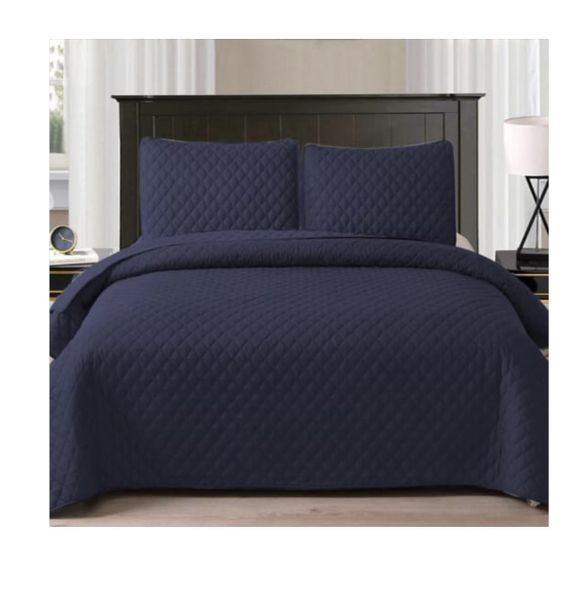 Fashionable 5 Piece of Bedspreads / Navy Blue