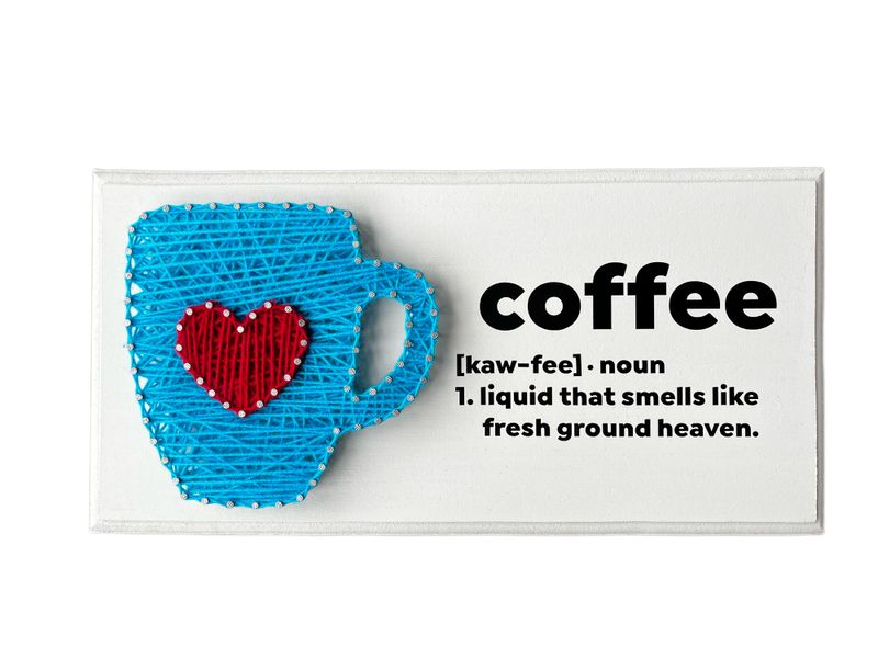 Kitchen Coffee String Art Decor Wall Art Kitchen Tea Gift