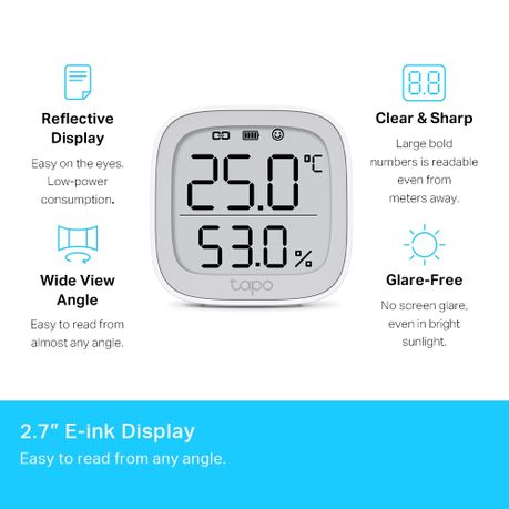 TP-Link Tapo T315 Smart Temperature And Humidity Monitor With