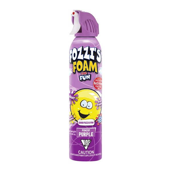 Fozzis Foam For Fun Punchy Purple 340ml - 3 Pack