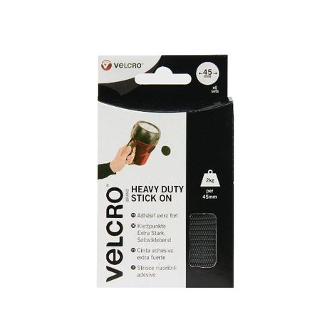 Velcro Brand Industrial Strength Coins 1-7/8 4/Pkg Black