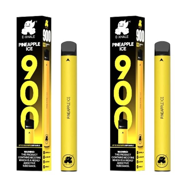 E-Xhale 900 Puffs Disposable Vapes - Pineapple Ice (Pack of 5)