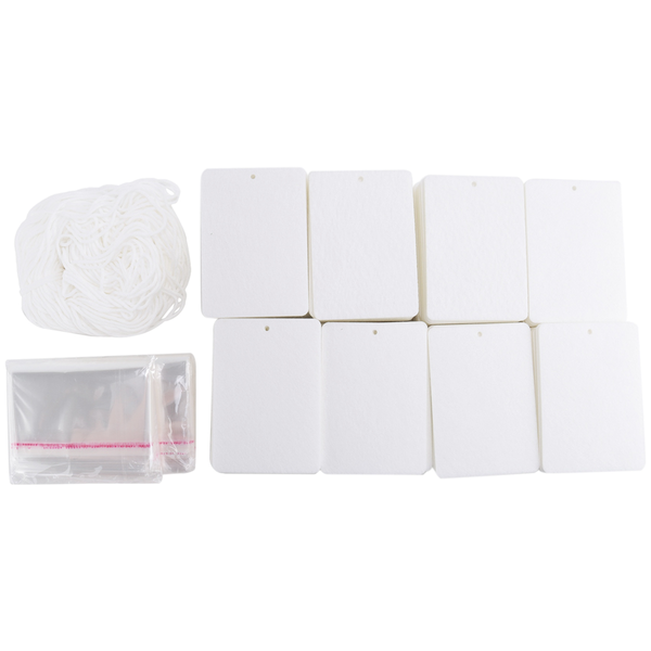 150 Pieces Felt Fragrant Sheets With Elastic Rope And 200 Pieces Bags