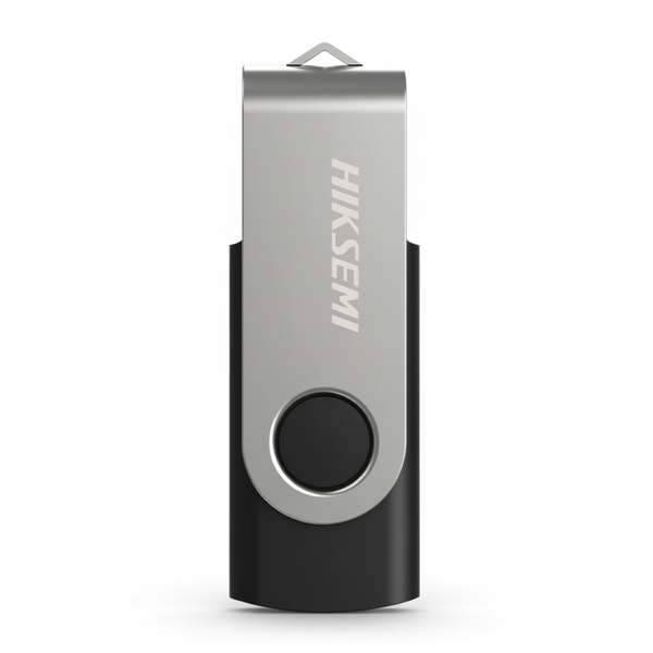 Hiksemi 128GB USB 3.0 Flash Drive - Sleek Silver Black Design