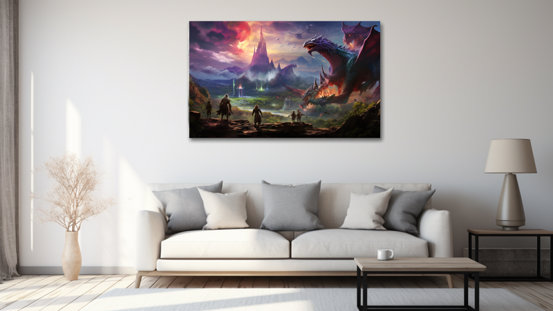 Canvas Wall Art - Fantasy Quest Abstract - HD0484