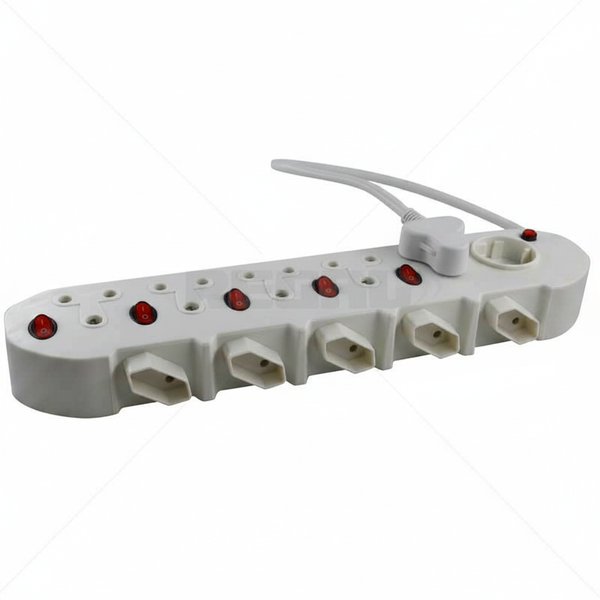 Versatile 11-Way Multiplug with 5x 3-Pin and 6x 2-Pin Sockets