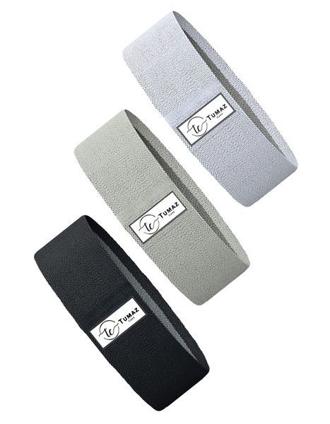 Tumaz Care FRB76 Set of 3 Fitness Resistance Bands for Glutes &amp; Pilates