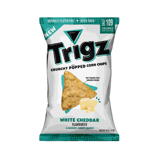 Trigz White Cheddar Crunchy Popped Chips (10 x 85g)