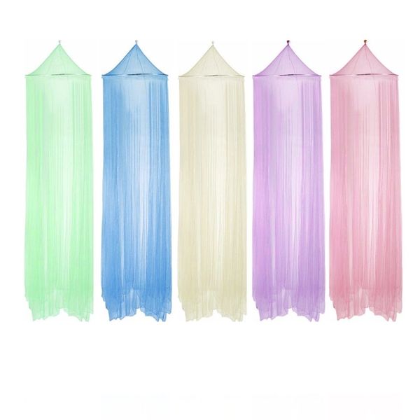 5 x Mosquito and Insect Nets Green Blue Cream Purple and Pink
