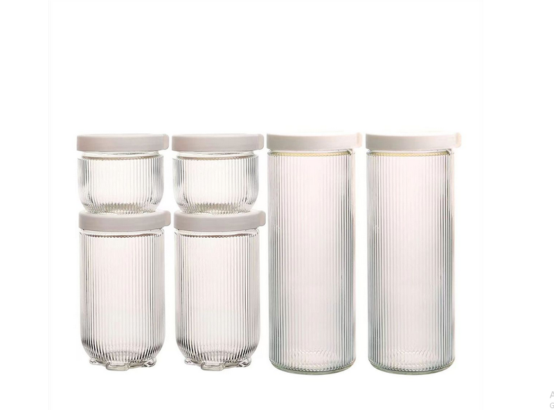 Classic High Quality 6Piece Glass Kitchen Organizers