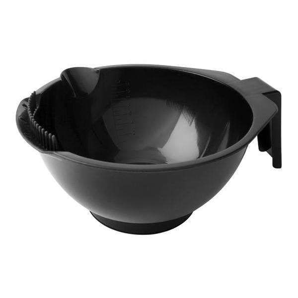 Annie - Dye/Tinting Bowl 450ml with Scraper Black x 10