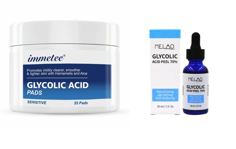 Glycolic Acid Serum and Peel Pads for Acne/Congested Skin