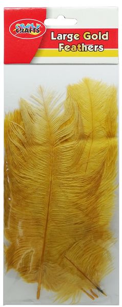 Large Gold Feathers