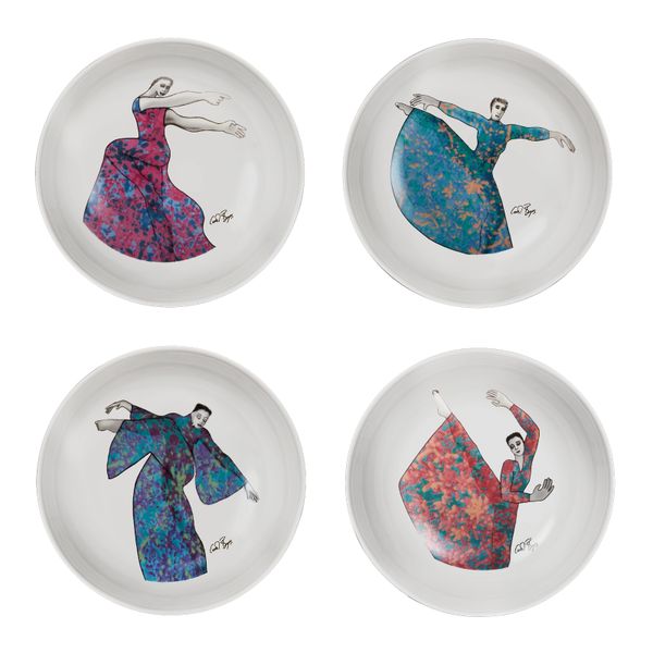 Carrol Boyes Cereal /Soup Bowl Set of 4- Dancing Girls