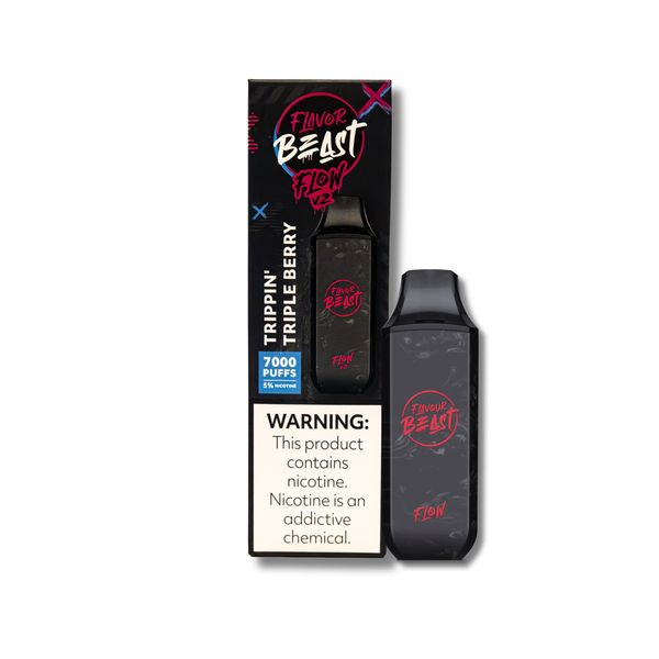 7000 Puff Trippin' Triple Berry Flow Vape | 20mg Nicotine Strength