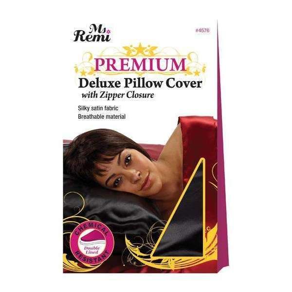 Ms. Remi - Deluxe Pillow Cover with Zipper Black- 4 Pack