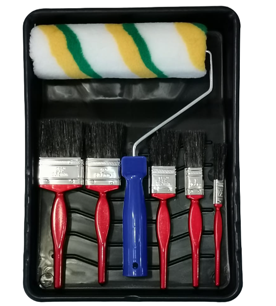 7 piece Paint Roller Brush and Tray set