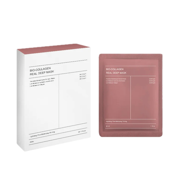 CollaGlow Bio-Collagen Face Mask Set - 4 Hydrating &amp; Firming Hydrogel Masks