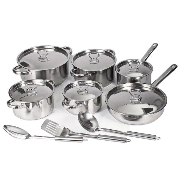 Stainless Steel Cookware KR007 - 15 Piece SET