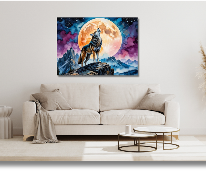 Canvas Wall Art - I'm Over The Moon
