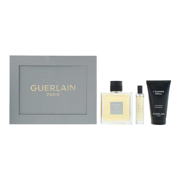 Guerlain L'homme Ideal 3 Piece Gift Set: (Parallel Import)