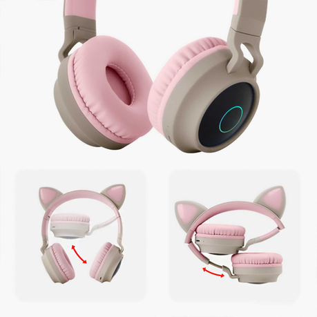 Audífonos inalámbricos Cat Ear – BT028, RGB, micrófono – SIPO