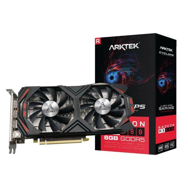 Arktek AMD Radeon RX580 8GB GDDR5 256-bit HDMI / DVI / DPx3 Graphics Card