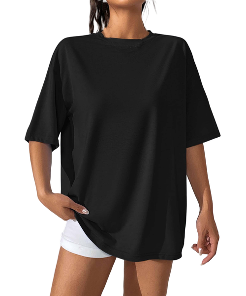 Ladies' New Casual And Simple Round-Neck Short-Sleeved T-Shirt