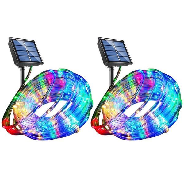 40Ft Solar LED Rope Lights 8 Modes