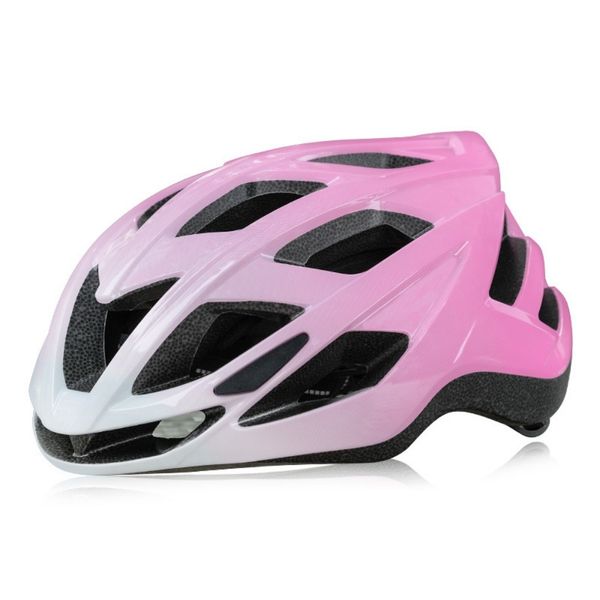 Kids Cycling Helmet PC+EPS Integrally Molded 19 Vents 54-58cm Pink White