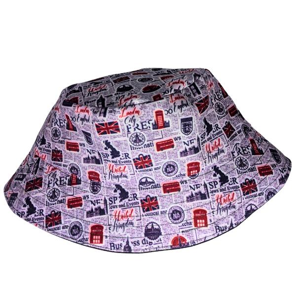 British Newspaper Reversible Bucket hat