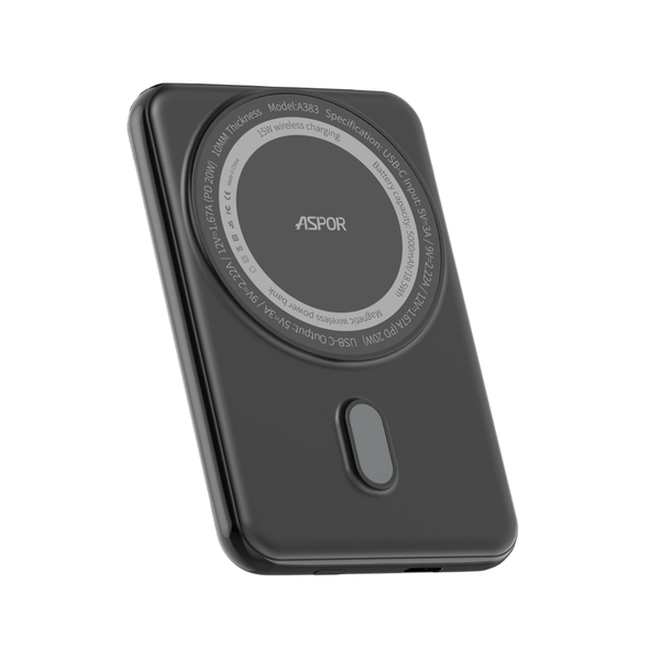 Aspor A385 PD 20W Magnetic Wireless Power Bank 10000mAh Mini Portable
