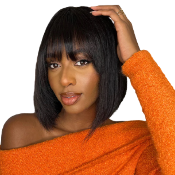 10 Brazilian Hair Fringe Wig.