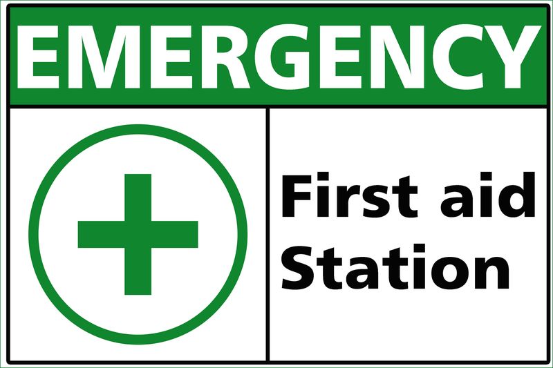 Emergency First Aid Station Sign-30x20cm