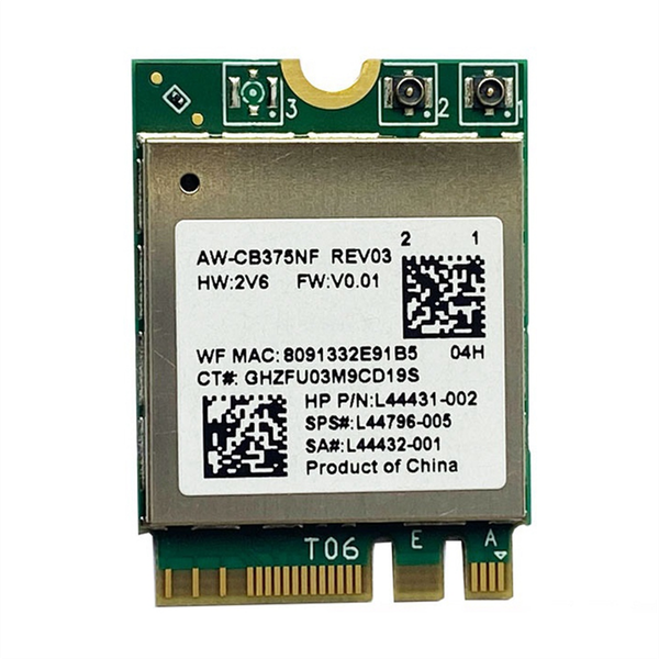 RTL8822CE 2.4G/5G Dual-Band Gigabit Built-in Wireless Network Card