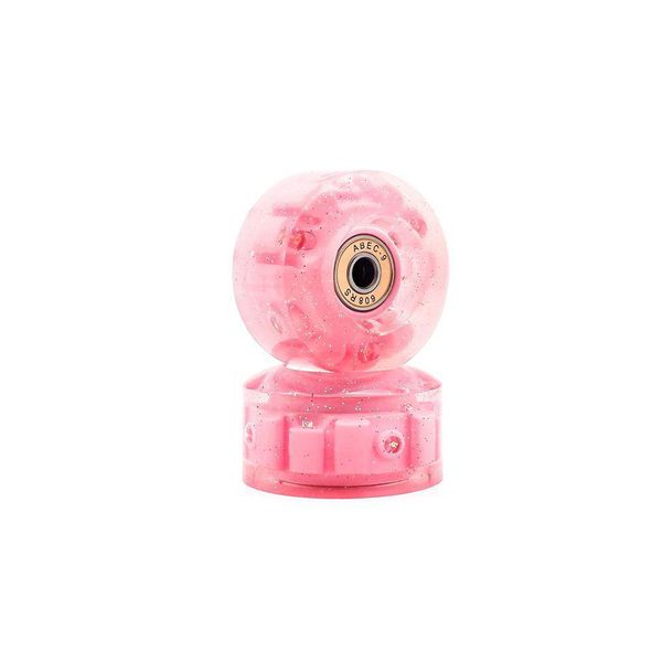 Wheeladdict Pink Glow Wheels - Set of 4