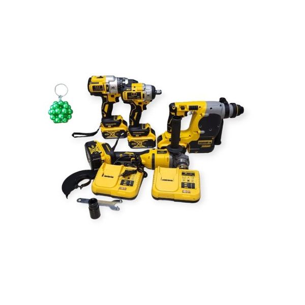 5 Set Electric Drill, Hand Saw, Angle Grinder, Hammer And Keyholder