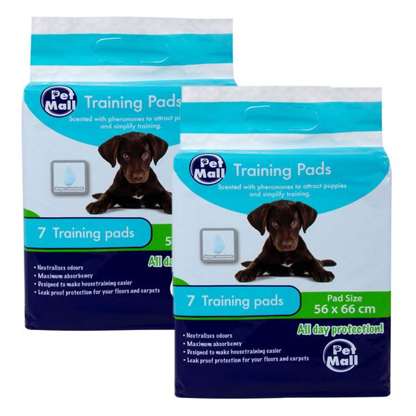 Pet Puppy Training Pad - 2 x 7 Training Pads (56 x 66cm)