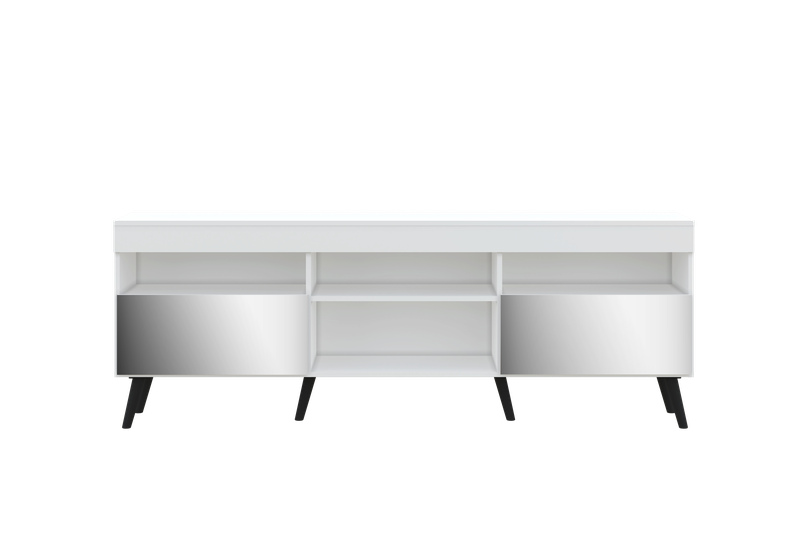 2 Door TV Stand for 65 Inch TV -Modern TV Unit Storage Cabinet with Shelves