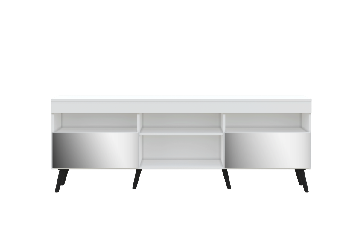 2 Door TV Stand for 65 Inch TV -Modern TV Unit Storage Cabinet