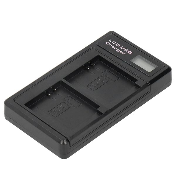 Dual NB-13L Charger with LCD Display