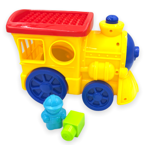 Safe Toys Vehicle Series - Toy Train with Building Blocks - Toys for Boys