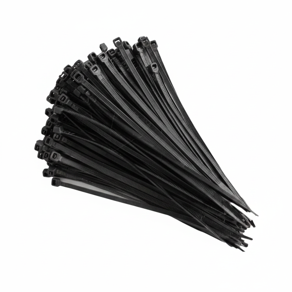 100 Piece Black Nylon Cable Ties 2.5mm x 100mm