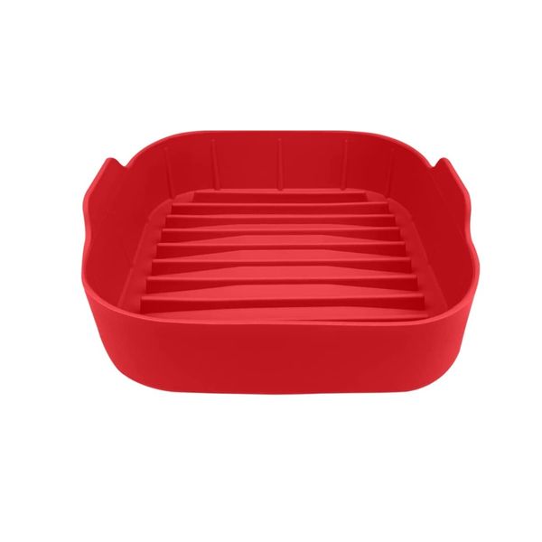 Pruchef – Non Stick Silicone Air Fryer Basket - Red