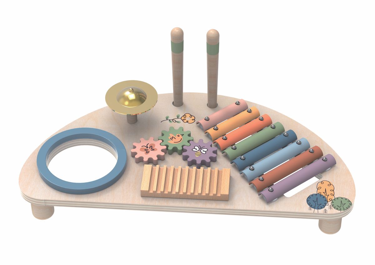 Wooden Music Center - 3 Pieces