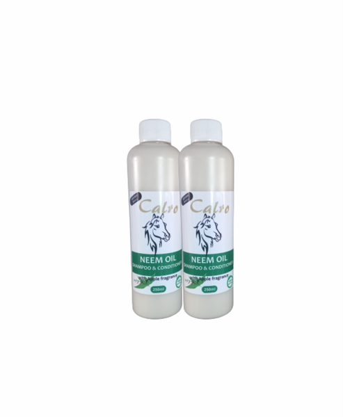 Calro NEEM Oil Shampoo &amp; Conditioner 250ml(Double Pack) for Horses &amp; Pets