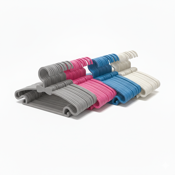 2-Pack (10 Hangers) In 4 Colors Plastic Kids Hangers